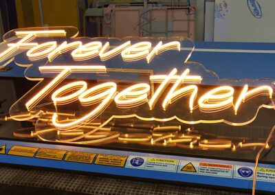 Image of NEON FLEX SIGNS CRAFTWARE FOREVER TOGETHER 400x284